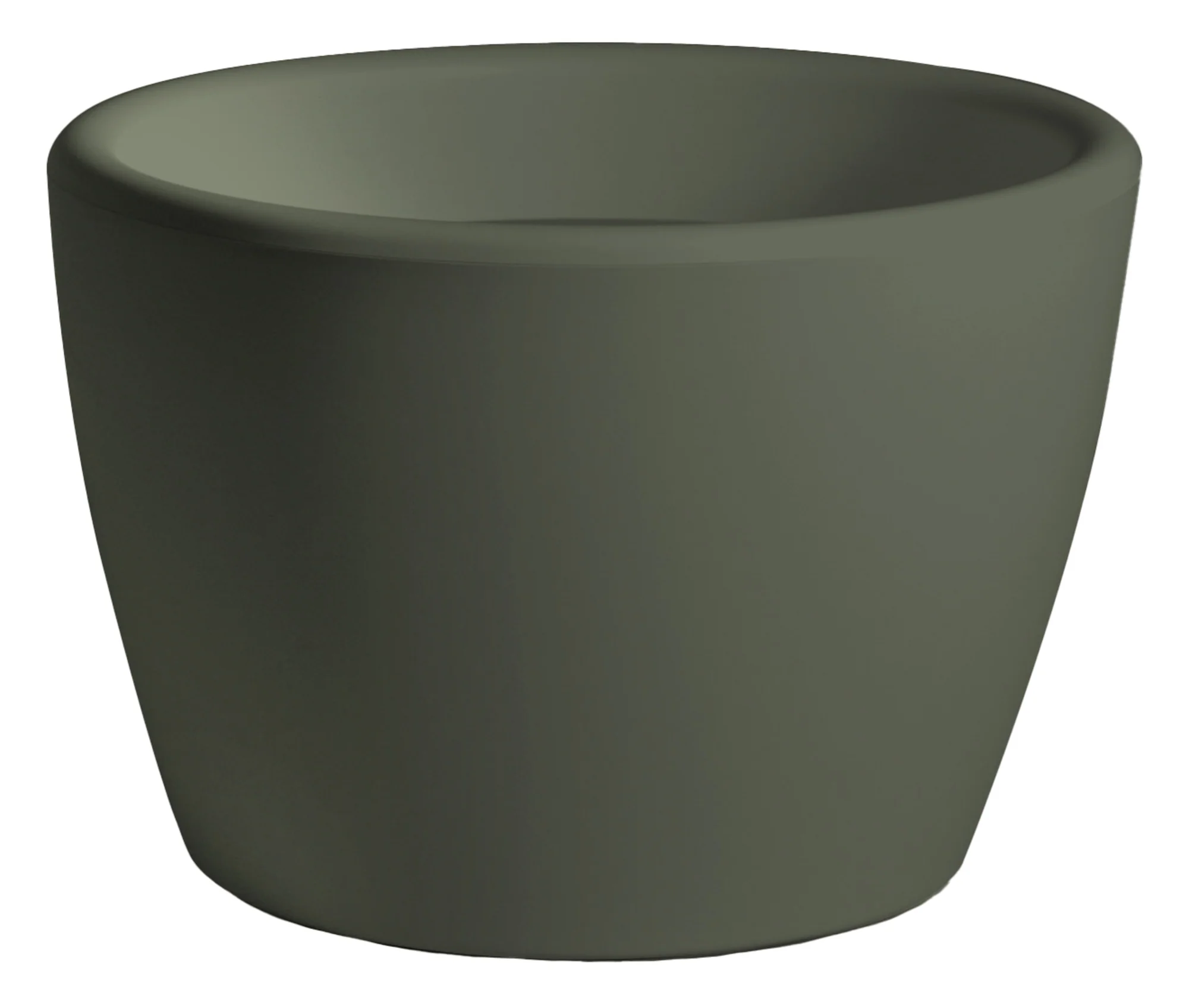 Buiten bloempot Essence 45xh31 cm Bowl Pot Olive Green kunststof