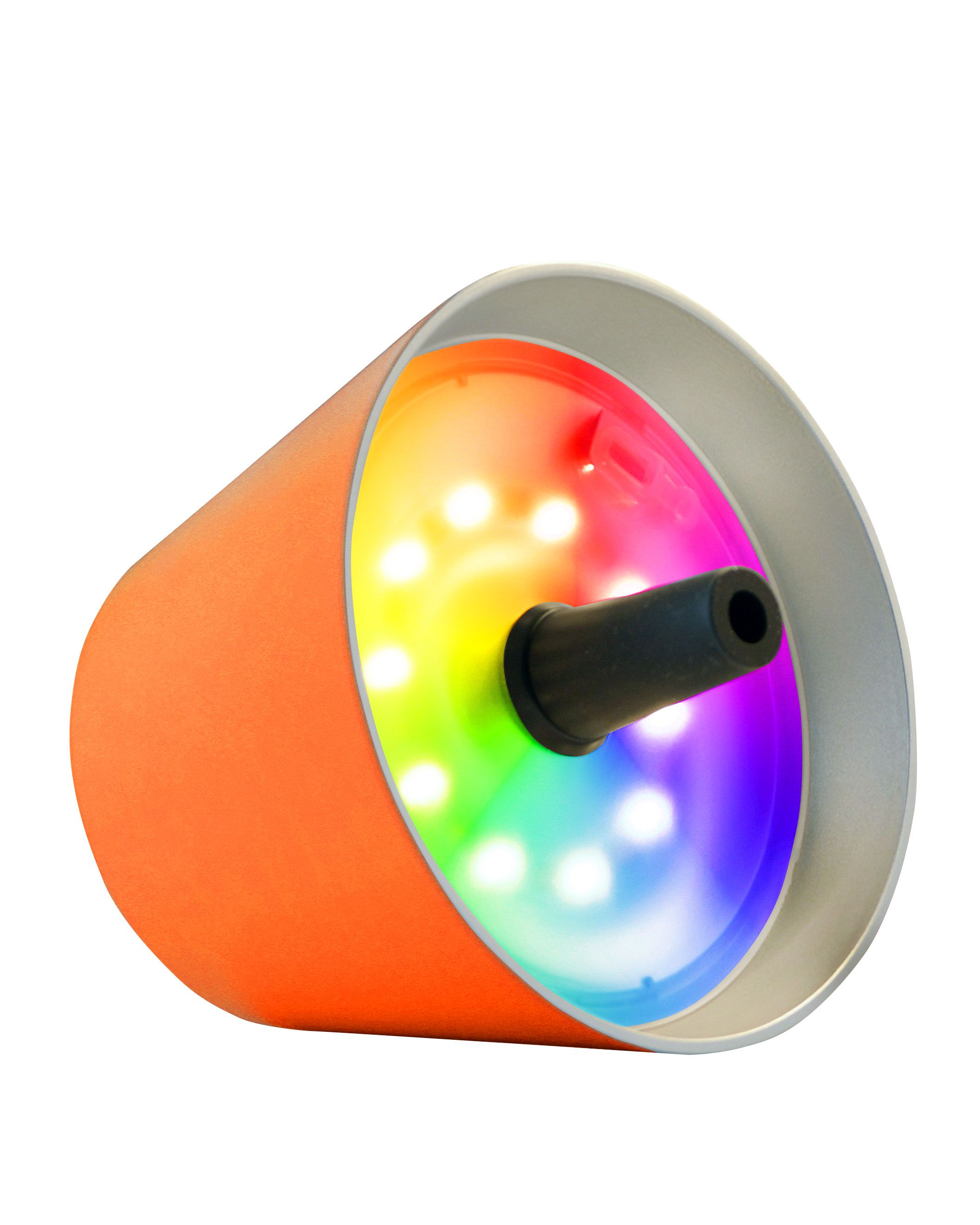 Sompex TOP LED buiten tafellamp |RBG multicolor  |oplaadbaar (accu) | Kunststof | Dimbaar | oranje | waterdicht IP44