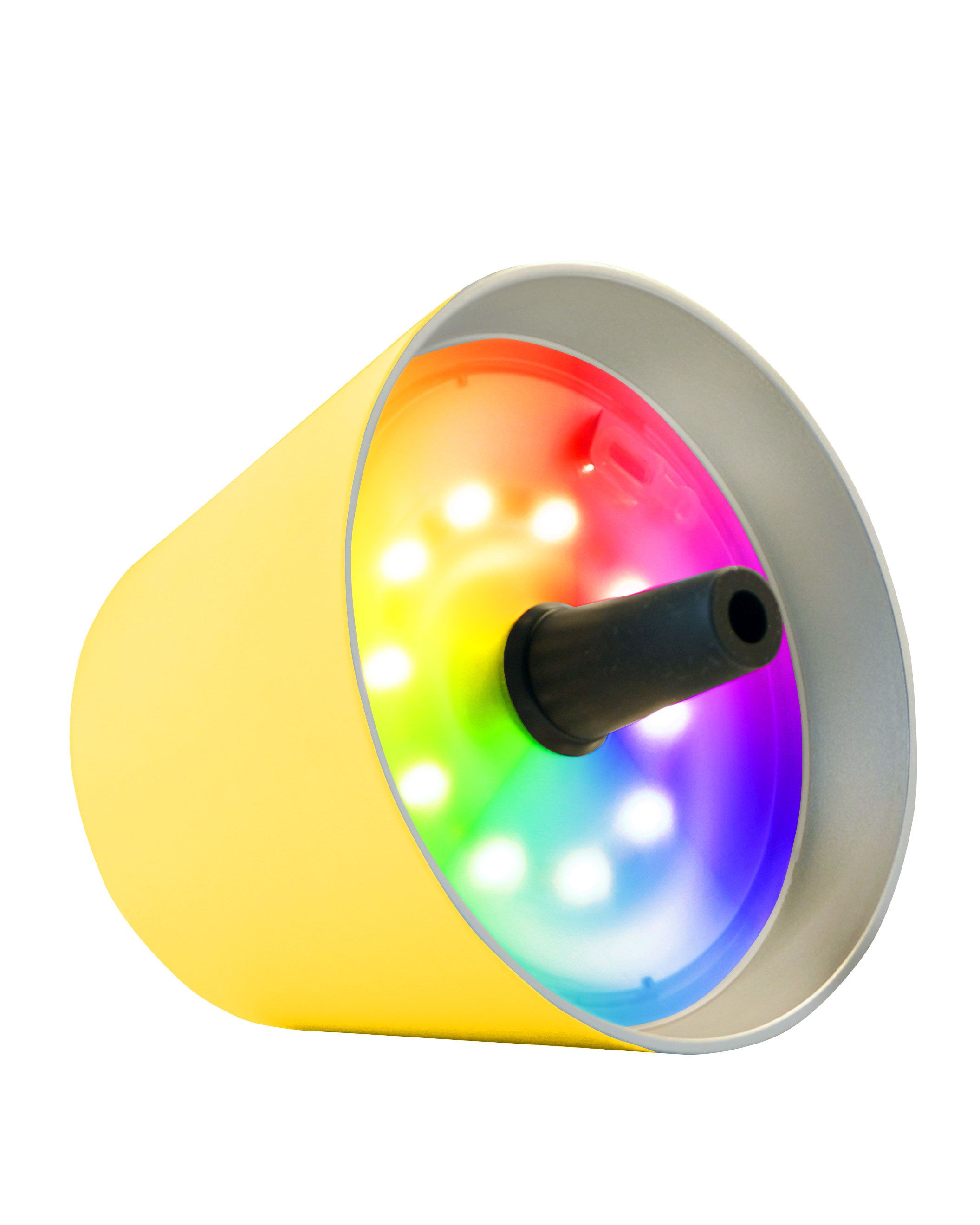 Sompex TOP LED buiten tafellamp |RBG multicolor  |oplaadbaar (accu) | Kunststof | Dimbaar | geel | waterdicht IP44