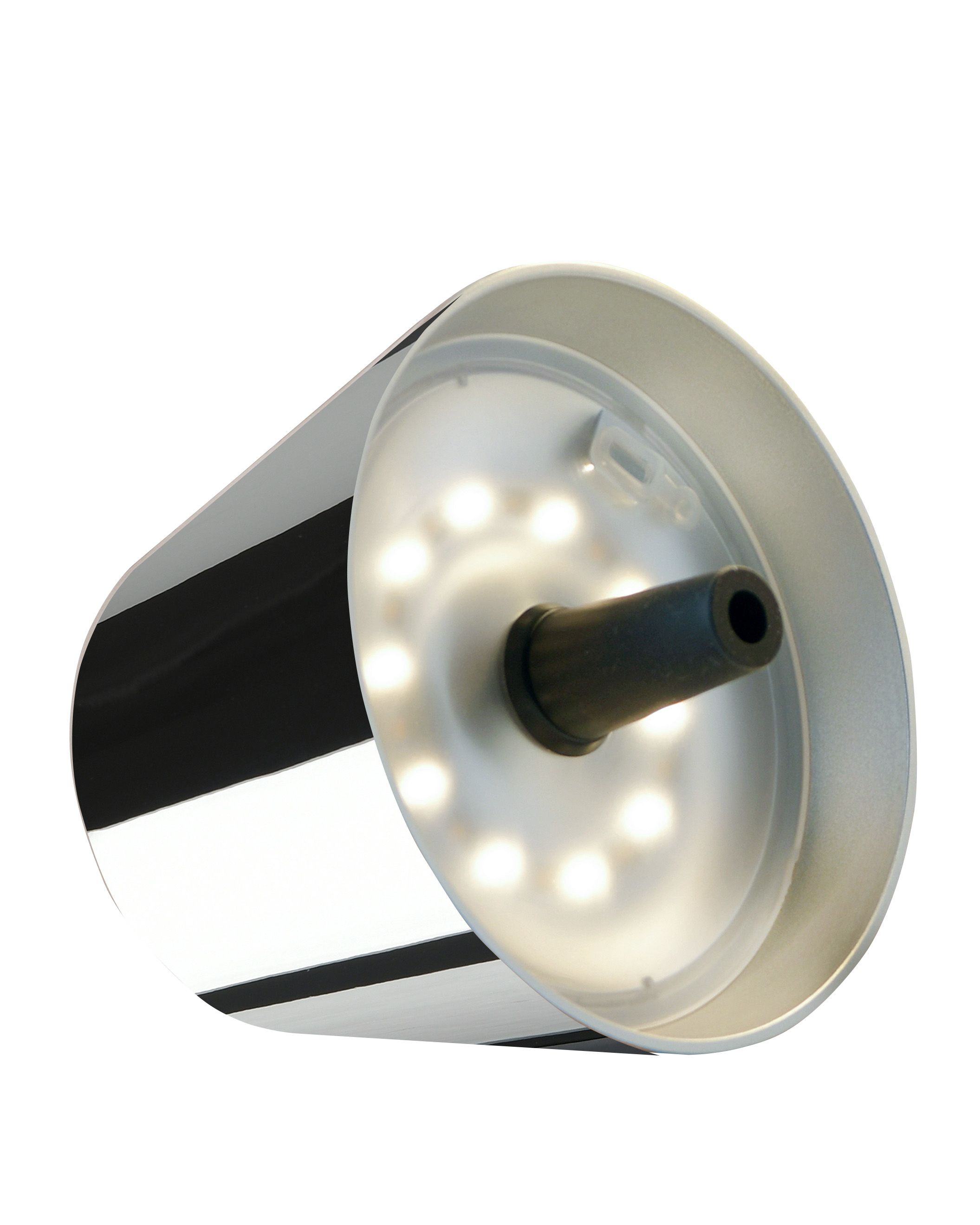 Sompex TOP LED buiten tafellamp |RBG multicolor  |oplaadbaar (accu) | Kunststof | Dimbaar | chroom | waterdicht IP44