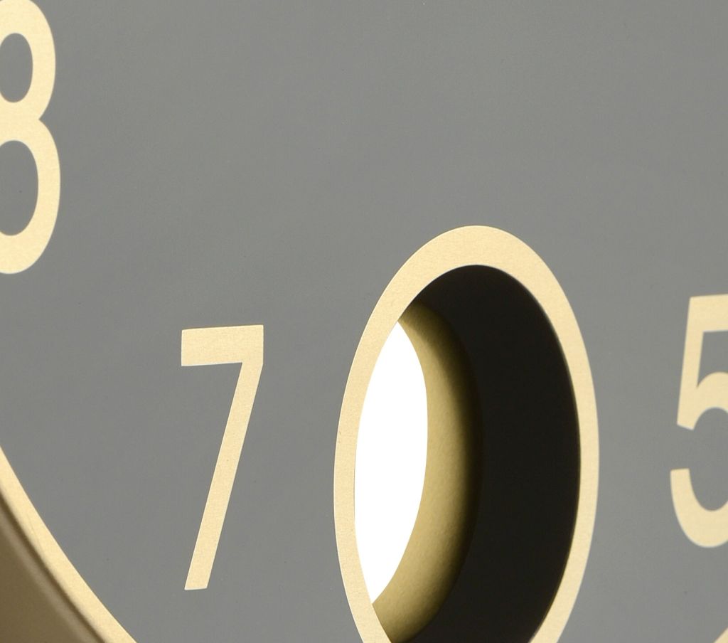 Binnen wandklok Brussels slingerklok  Antraciet Ø 38 cm made by Sompex Clocks