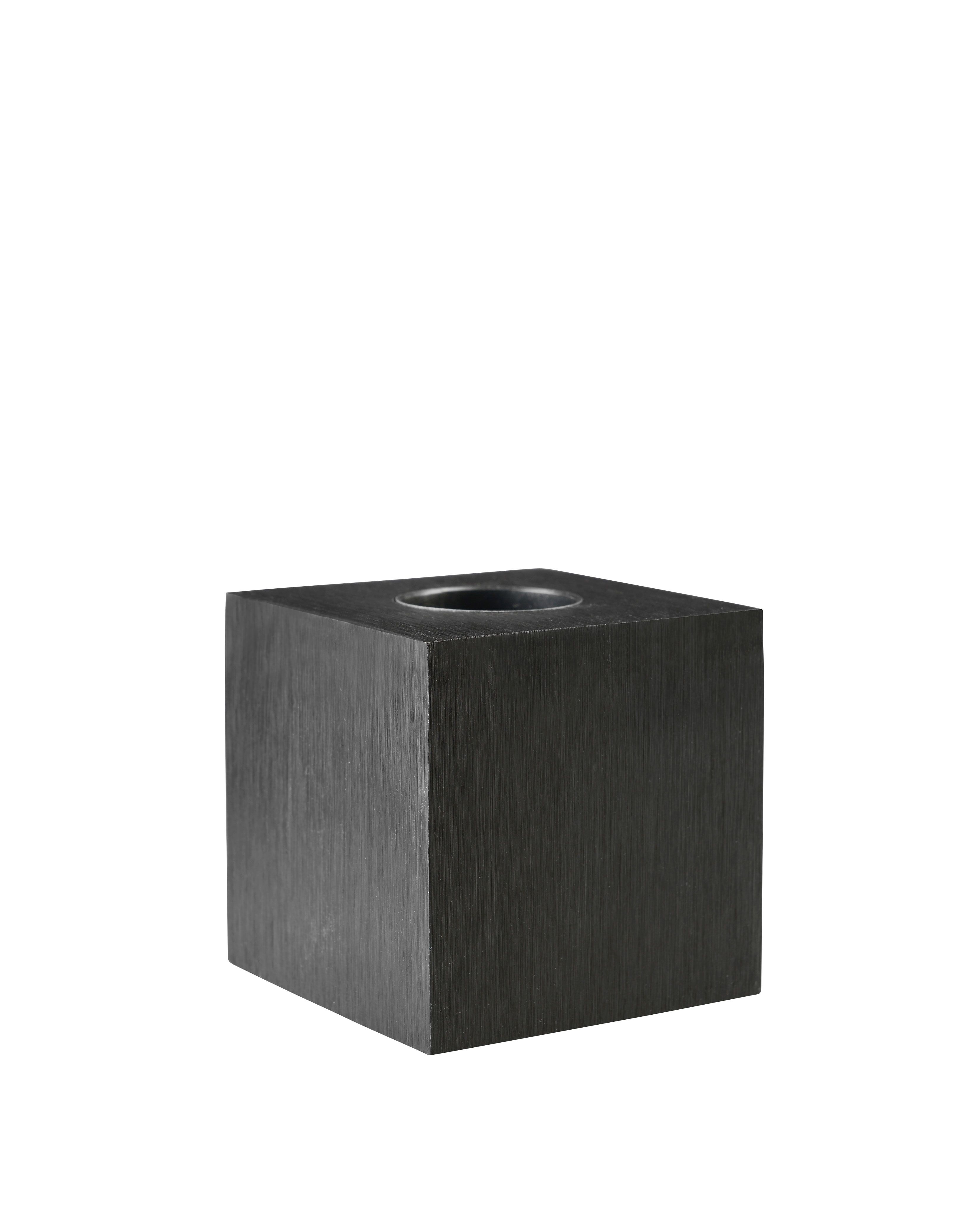 Cubic tafellamp | aluminium | zwart |8x8x8 cm | E27 | made by Sompex