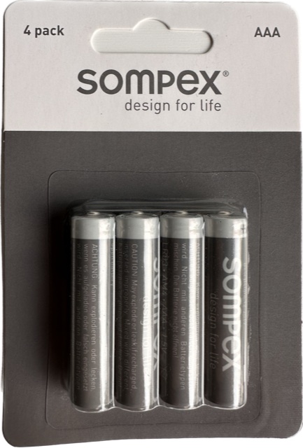 Batterijen AAA Alkaline 4 - pack made by Sompex