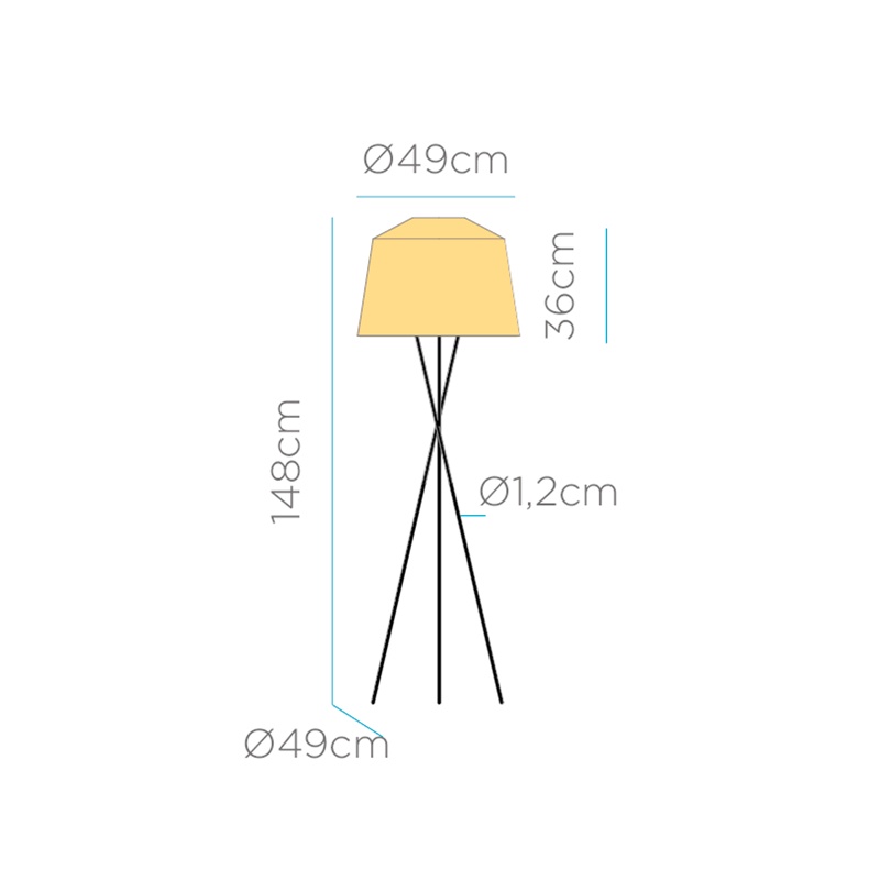 Amalfi staande buitenlamp 148 cm hoog draadloos / oplaadbaar made by NewGarden