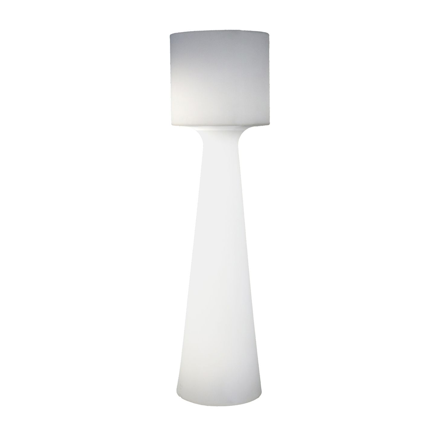 NewGarden Grace 140cm (warm wit licht) buitenverlichting staande lamp wit kunststof