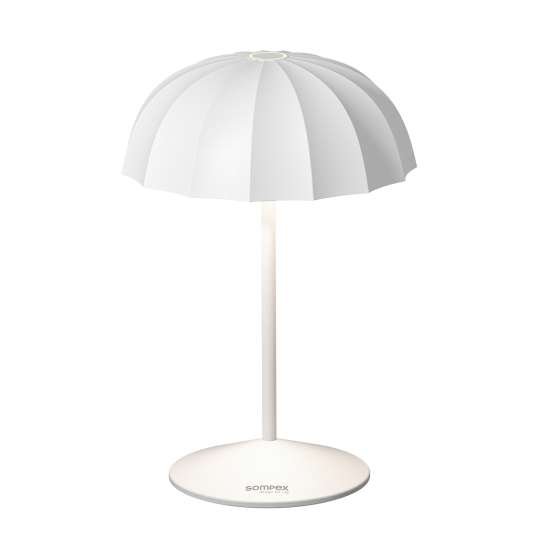 Sompex Ombrellino acculamp LED buiten tafellamp | oplaadbaar (accu) | Aluminium | Dimbaar | Wit | waterdicht IP54