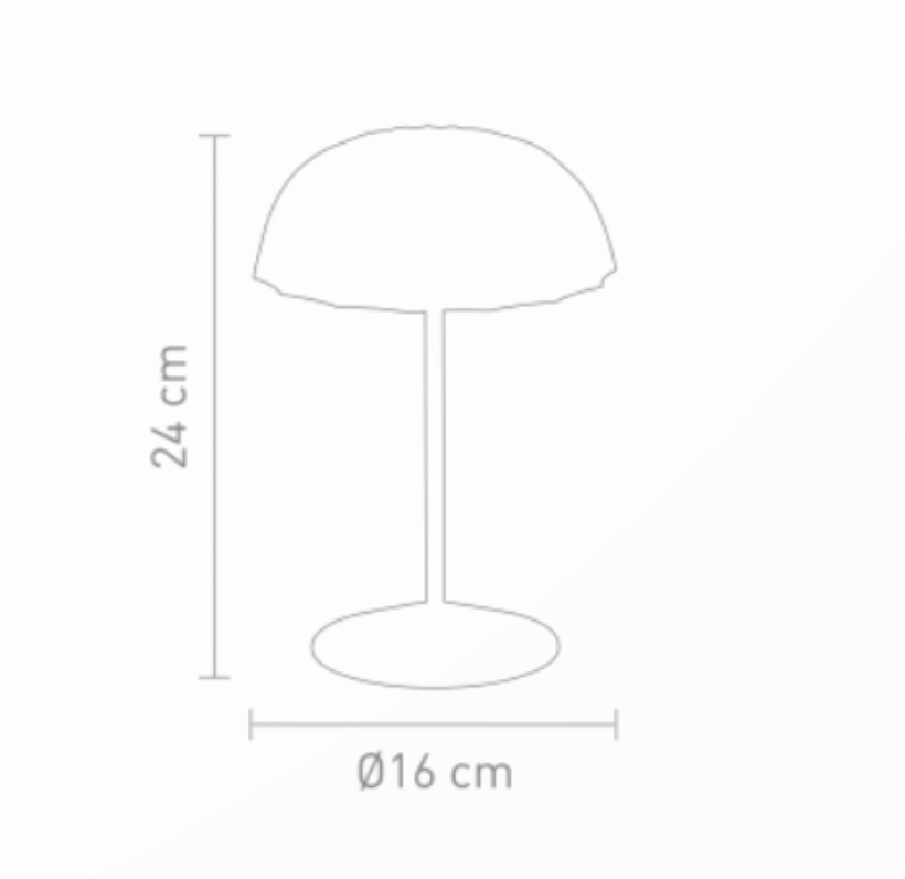 Sompex Ombrellino acculamp LED buiten tafellamp | oplaadbaar (accu) | Aluminium | Dimbaar | Oranje | waterdicht IP54