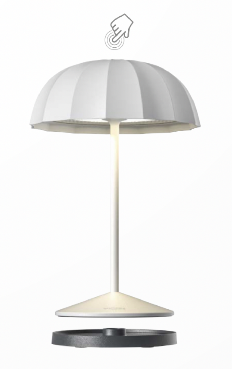 Sompex Ombrellino acculamp LED buiten tafellamp | oplaadbaar (accu) | Aluminium | Dimbaar | Wit | waterdicht IP54