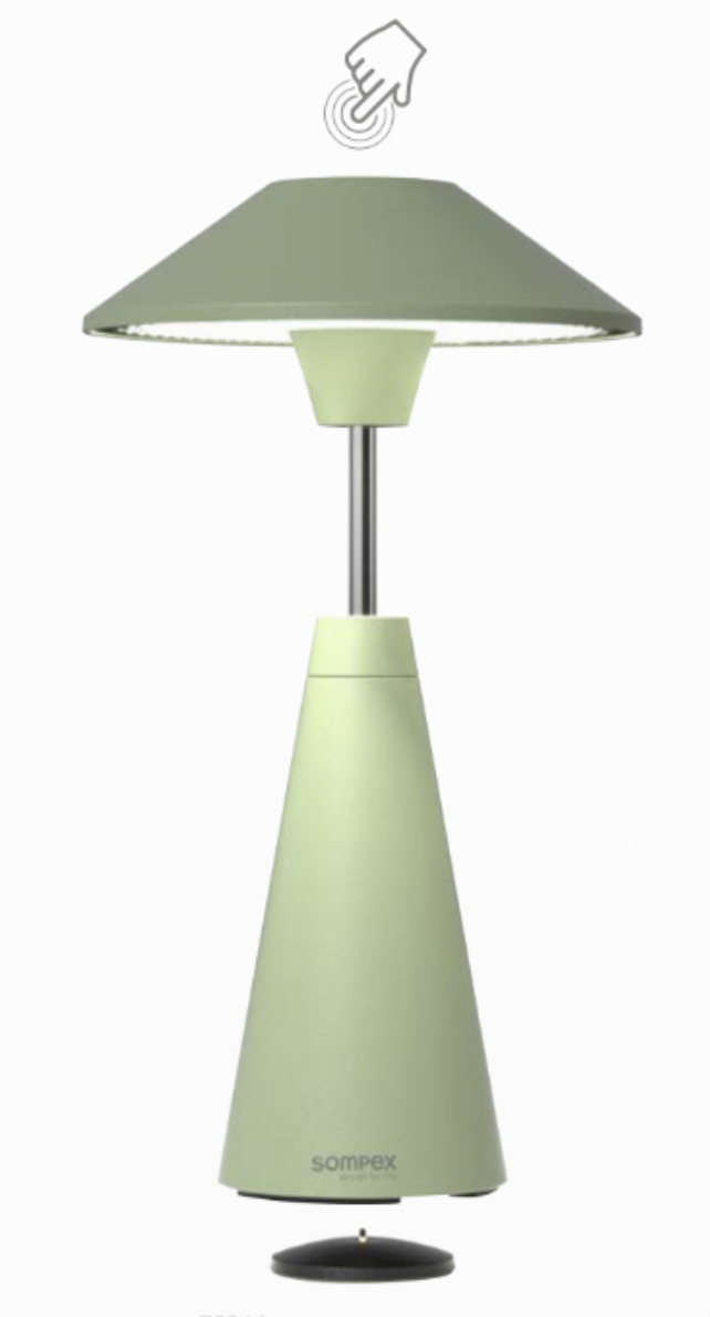 Sompex Move LED buiten tafellamp | oplaadbaar (accu) | Aluminium | Dimbaar | groen | waterdicht IP65
