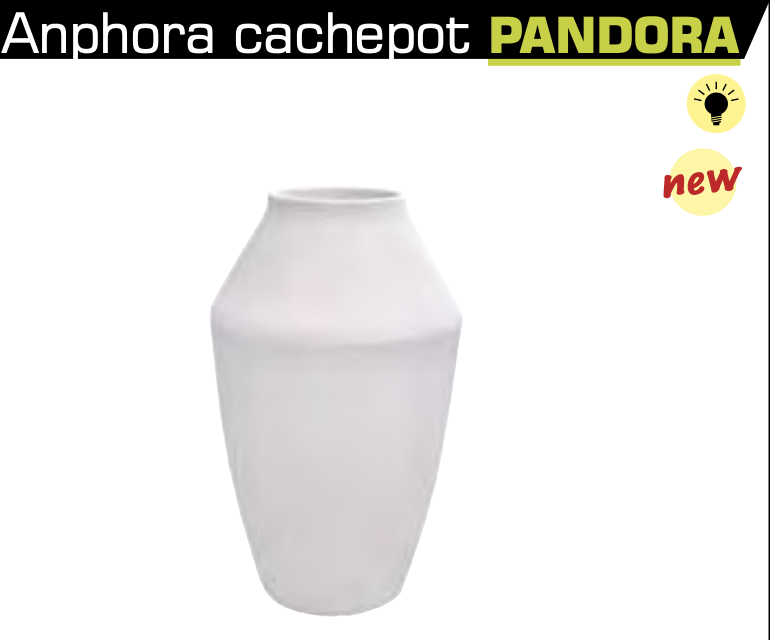 Vasar Pandora verlichte buitenbloempot 75 cm hoog