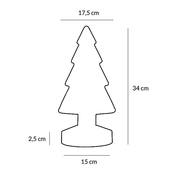 Sompex glazen groene kerstboom H 34 cm met LED lampjes