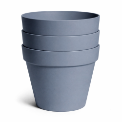 3 stuks buiten Bloempot Essence Rio rond 39xh35,3 cm pebble grey