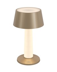 Sompex Lulu LED buiten tafellamp |oplaadbaar (accu) |  Dimbaar | champagne | waterdicht IP44