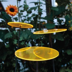 Cazador-del-sol - Het origineel | zonnevanger geel | diameter 20 cm | hoogte 175 cm