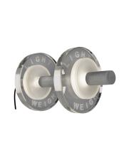 Light Weight Halter LED binnen tafellamp | Aluminium zilver glas helder | made by Sompex
