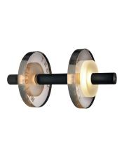 Light Weight Halter LED binnen tafellamp | Aluminium zwart glas smoke | made by Sompex