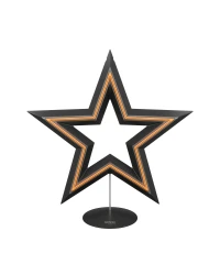 Sompex Freestar |oplaadbare (accu) ster LED hang/staande  lamp | 30 cm | zwart |