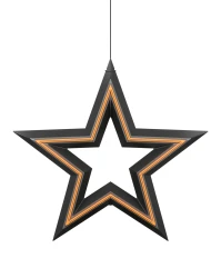 Sompex Freestar |oplaadbare (accu) ster LED hang/staande  lamp | 30 cm | zwart |