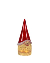 Sompex acryl 22 cm Glamor Gnome tafellamp bewegende glitters, LED