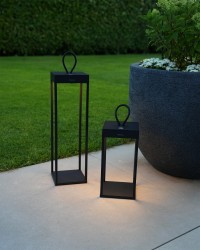 Grace Set van 2 buiten tafellampen | oplaadbaar (accu) | Aluminium | Dimbaar | zwart | waterdicht IP65 made by Musterring