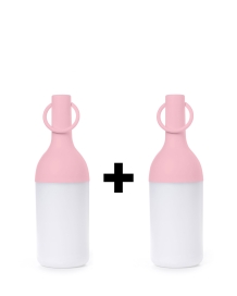 Sompex ELO Baby 2 stuks LED buiten tafellamp/hanglamp | oplaadbaar (accu) | Dimbaar | roze | waterdicht IP44