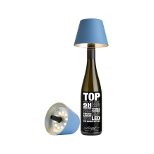 Sompex TOP LED buiten tafellamp | oplaadbaar (accu) | Kunststof | Dimbaar | blauw | waterdicht IP44