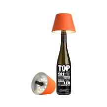 Sompex TOP LED buiten tafellamp | oplaadbaar (accu) | Kunststof | Dimbaar | oranje | waterdicht IP44