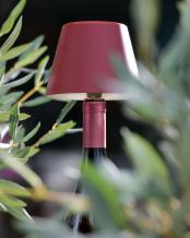 Sompex TOP LED buiten tafellamp | oplaadbaar (accu) | Kunststof | Dimbaar | bordeaux rood | waterdicht IP44