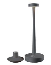 Aarhus buiten tafellamp | oplaadbaar (accu) | antraciet | Dimbaar | waterdicht IP54 | made by Villeroy & Boch