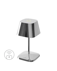 Villeroy & Boch Neapel RC LED buiten tafellamp | oplaadbaar (accu) | Aluminium | Dimbaar | chroom | waterdicht IP65 |