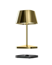 Villeroy & Boch Neapel RC LED buiten tafellamp | oplaadbaar (accu) | Aluminium | Dimbaar | goud | waterdicht IP65 |