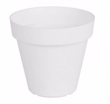 Buiten bloempot Capri rond 50x h41 cm Wit