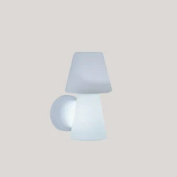 NewGarden Lola  Wall buitenverlichting wand lamp wit kunststof