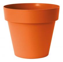 Buiten bloempot Mitu Pac rond 25 x h22cm Fuego (oranje/rood ) made by Euro3Plast