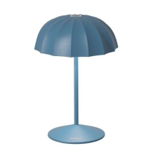 Sompex Ombrellino acculamp LED buiten tafellamp | oplaadbaar (accu) | Aluminium | Dimbaar | Blauw | waterdicht IP54