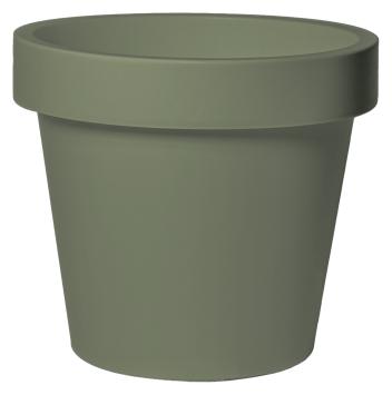 Buiten Bloempot Linea Iris Ø40xh35 cm Olive Green