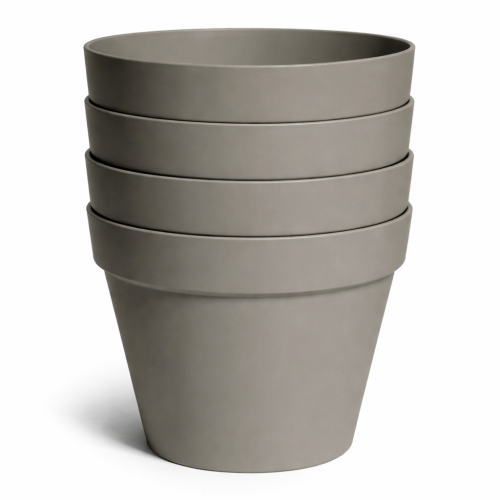 4 stuks buiten Bloempot Essence Rio rond 39xh35,3 cm Cypress sand