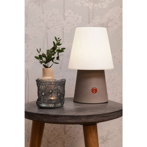 8 Seasons Design Nr.1 Taupe 30 cm tafellamp LED draadloos oplaadbaar buitenverlichting staande lamp