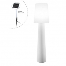 8 Seasons Design Nr.1 Wit 160 cm Solar LED buitenverlichting staande lamp