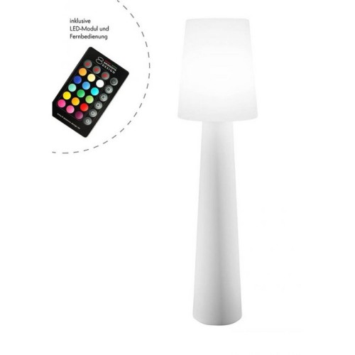 8 Seasons Design Nr.1 Wit 160 cm RGB LED buitenverlichting staande lamp