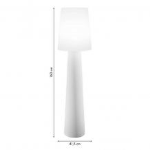 8 Seasons Design Nr.1 Taupe 160 cm Solar LED buitenverlichting staande lamp