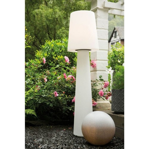 8 Seasons Design Nr.1 Wit 160 cm Solar LED buitenverlichting staande lamp