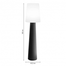 8 Seasons Design Nr.1 Antraciet 160 cm Solar LED buitenverlichting staande lamp