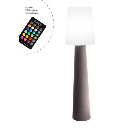 8 Seasons Design Nr.1 Taupe 160 cm RGB LED buitenverlichting staande lamp