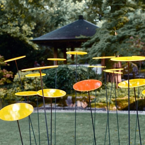 Cazador-del-sol - Het origineel | zonnevanger geel | diameter 15 cm | hoogte 120 cm