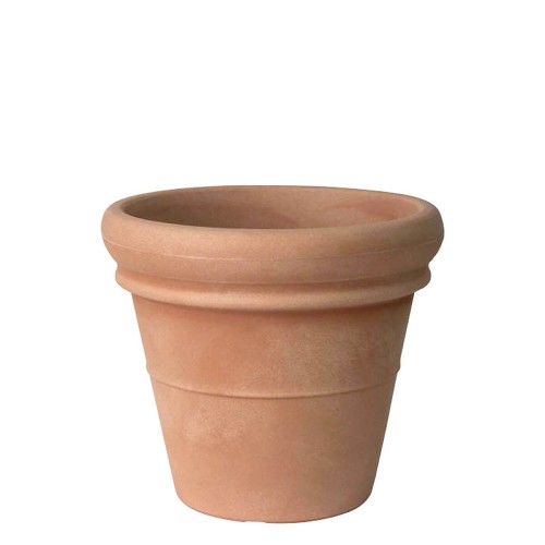 Buitenbloempot Euro3Plast Doppio Bordo Ø42-H37cm terra kunststof