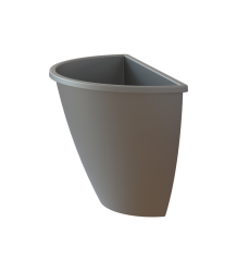 Muur bloembak Algarve Wall Pot 30x16,5x23,5 cm antraciet