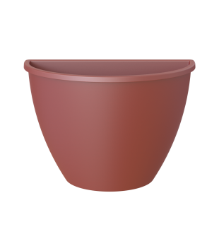 Muur bloembak Algarve Wall Pot 30x16,5x23,5 cm donker rood