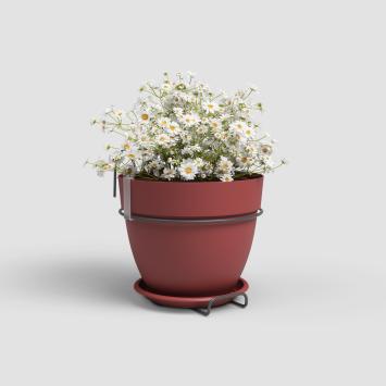 Artevasi Capri CAMPANA hangbloempot Balcony 20 rood incl. houder met haken