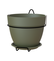 Artevasi Capri CAMPANA hangbloempot Wall 20 dry green inclusief wandhouder